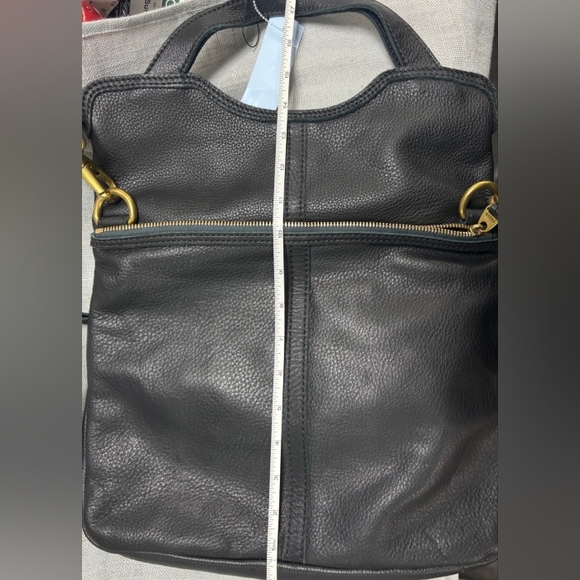 Fossil Erin cowprint fold over brossbody bag - Picture 6 of 9